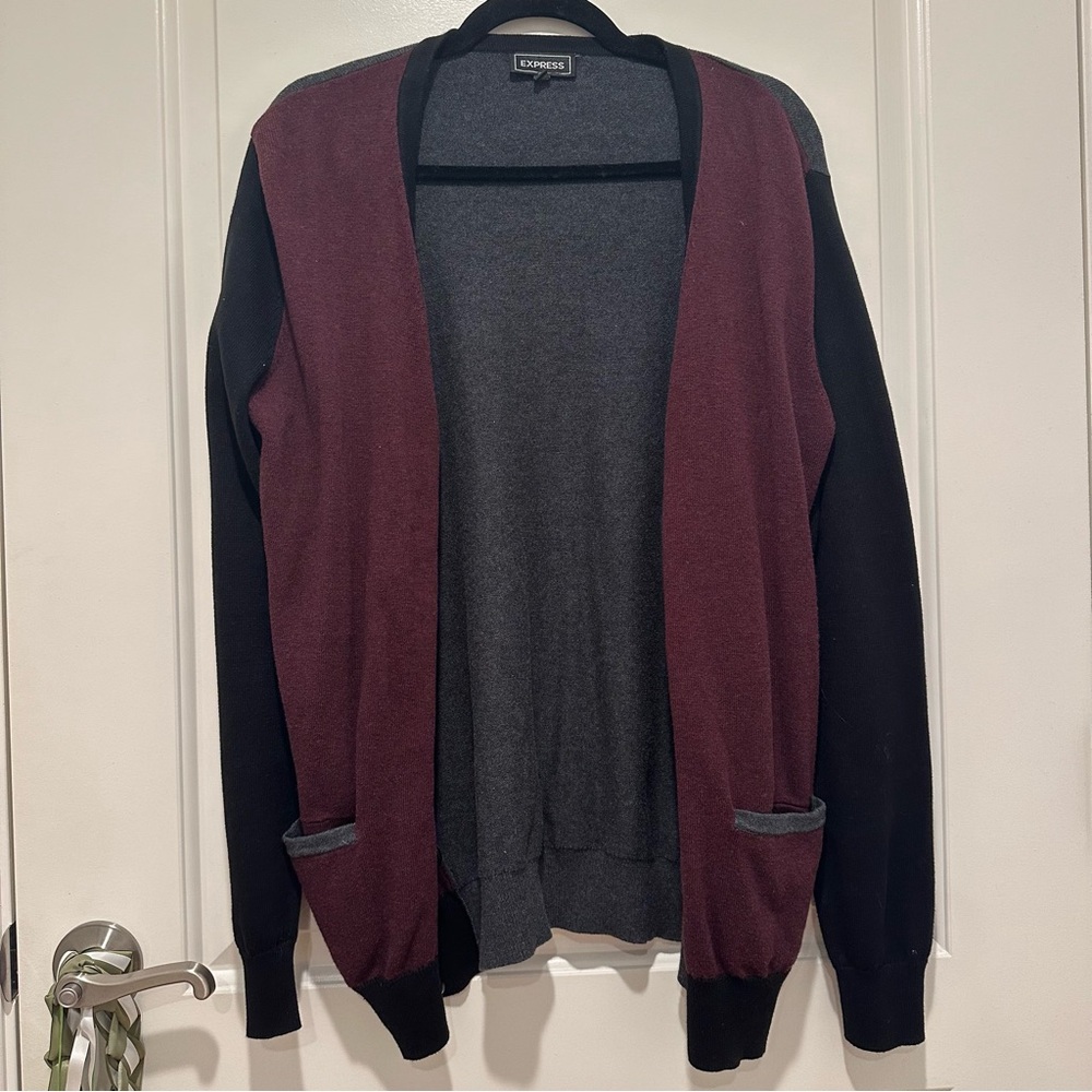 Express Button Up Cardigan Sweater